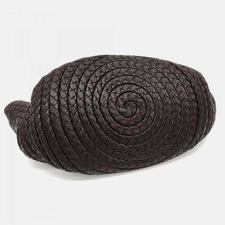 مملوكة مسبقًا Bottega Veneta Brown Leather Mesh Tote Bag