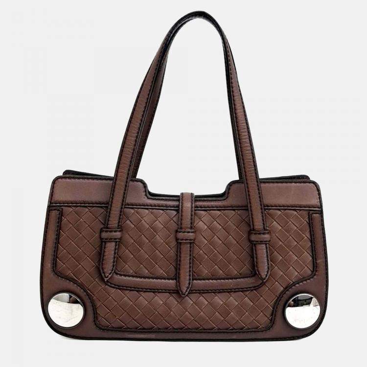 مملوكة مسبقًا Bottega Veneta Brown Leather Tote Bag
