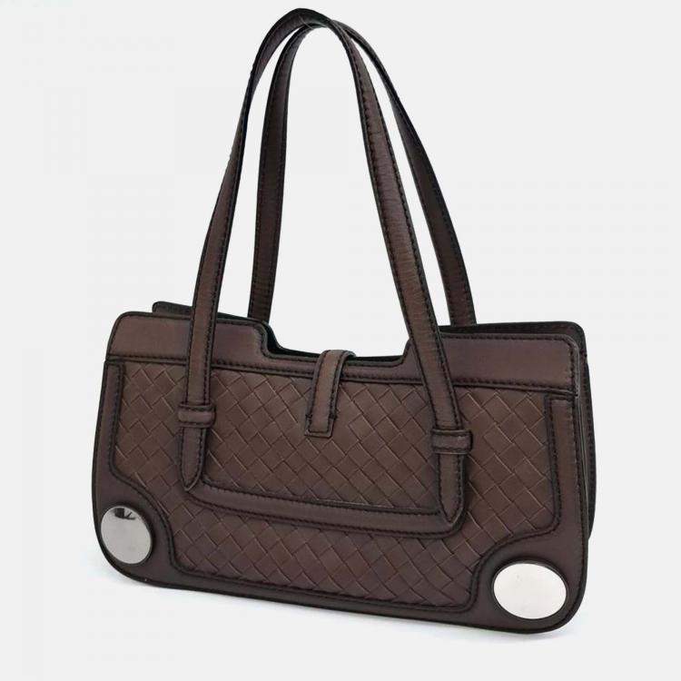 مملوكة مسبقًا Bottega Veneta Brown Leather Tote Bag