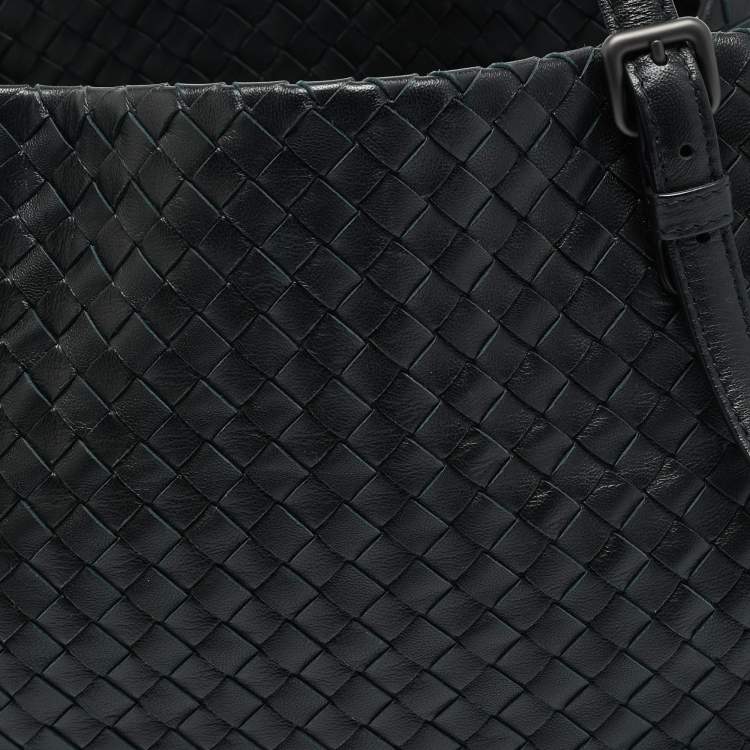 Pre Owned Bottega Veneta Cesta Black Intrecciato Leather Tote