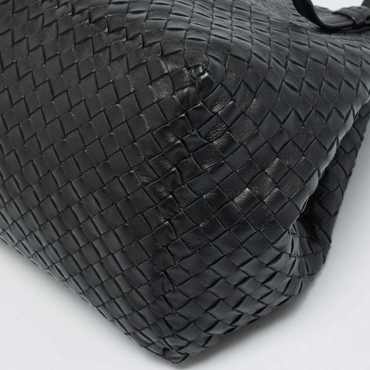 Pre Owned Bottega Veneta Cesta Black Intrecciato Leather Tote