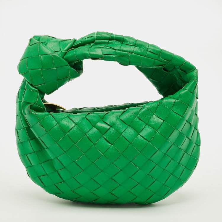 مملوكة مسبقًا Bottega Veneta Jodie Mini Intrecciato Leather Hobo