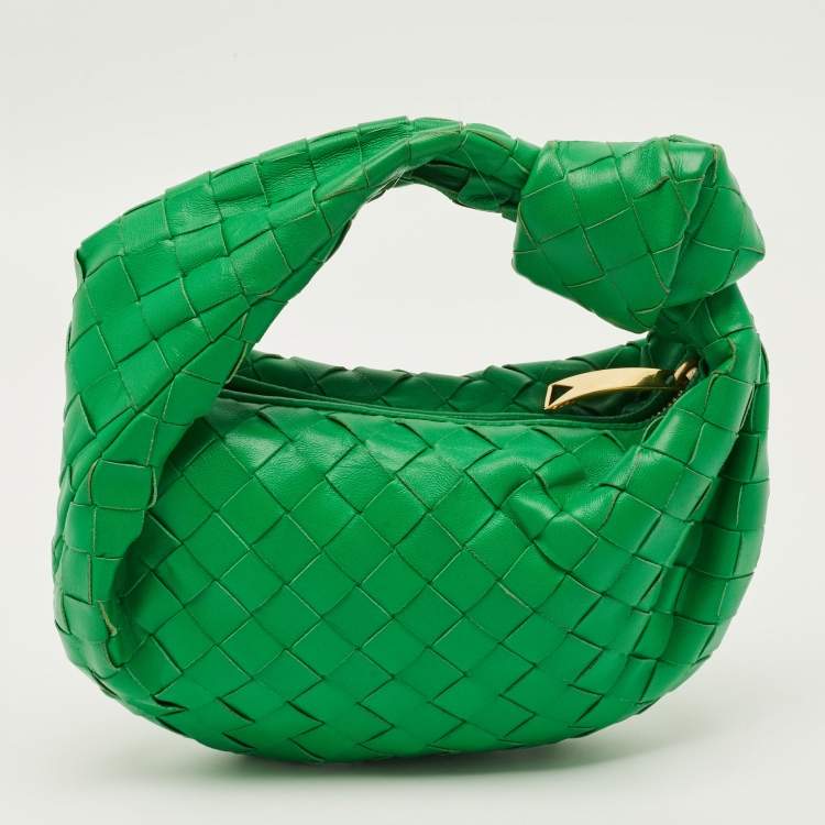 مملوكة مسبقًا Bottega Veneta Jodie Mini Intrecciato Leather Hobo