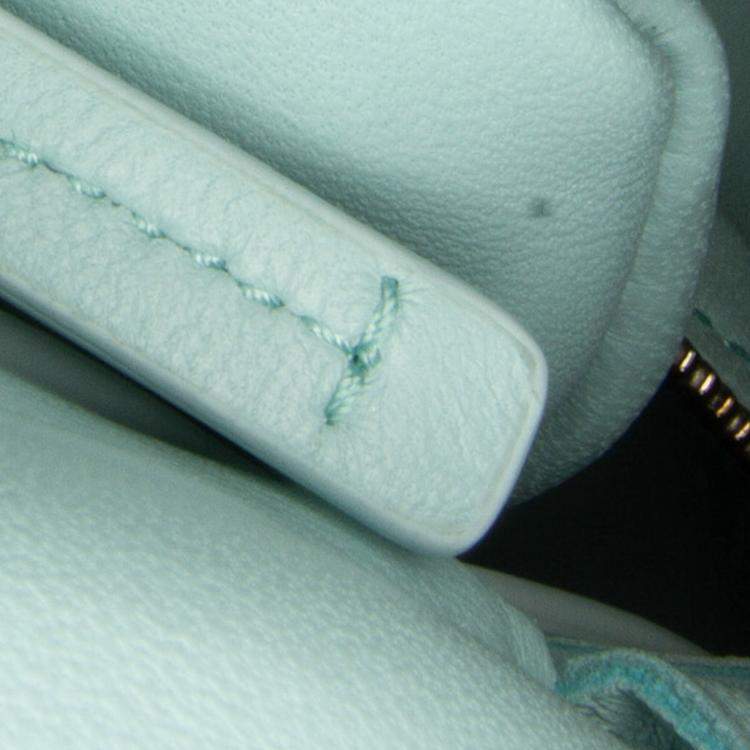 Pre Owned Bottega Veneta Blue Nappa Intrecciato Padded Cassette Crossbody