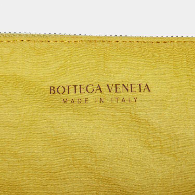 مملوكة مسبقًا Bottega Veneta Yellow Nappa Maxi Intrecciato Cassette Tote