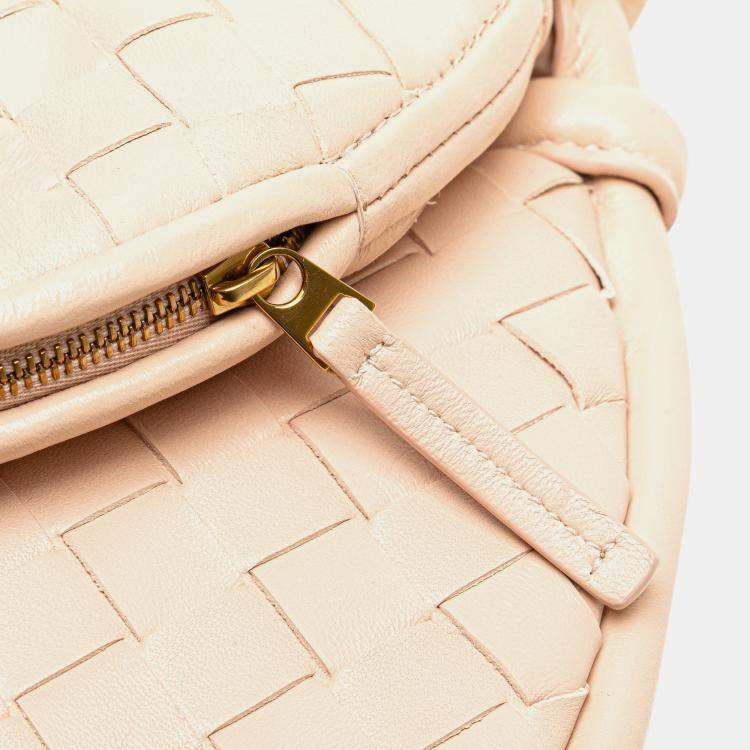 Pre Owned Bottega Veneta Pink Small Nappa Intrecciato Gemelli Hobo