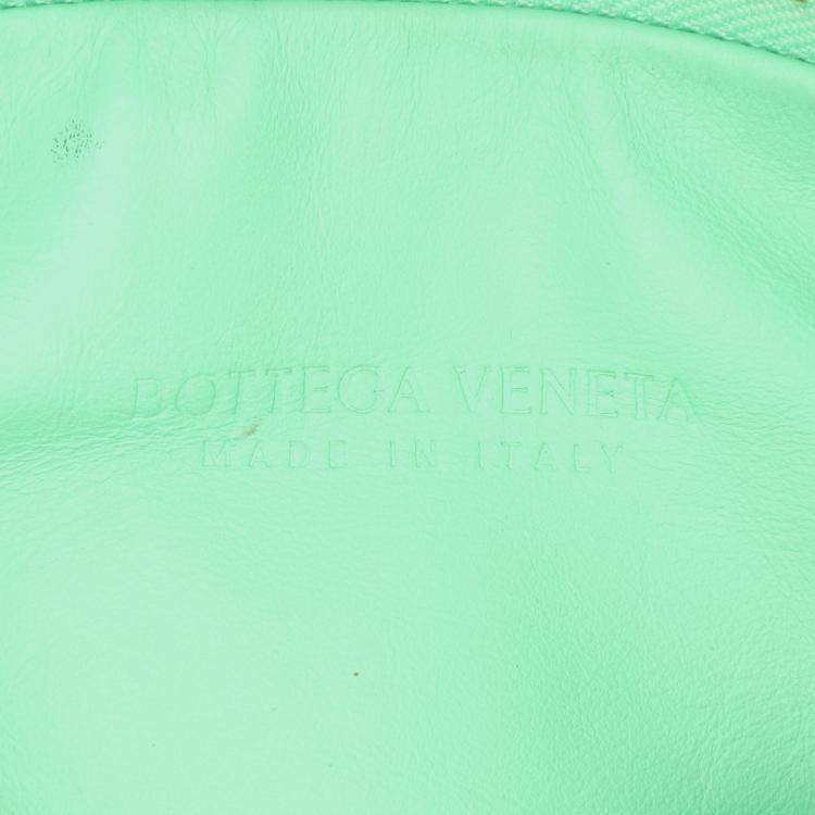 Pre Owned Bottega Veneta Green Mini Nappa Intrecciato Jodie