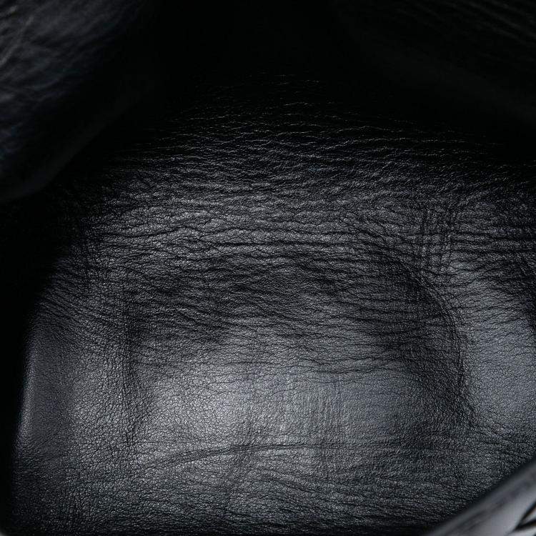 Pre Owned Bottega Veneta Black Nappa Intrecciato Pouch On Strap Crossbody