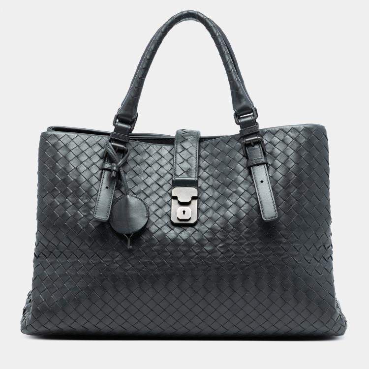 Pre Owned Bottega Veneta Medium Nappa Intrecciato Roma Tote