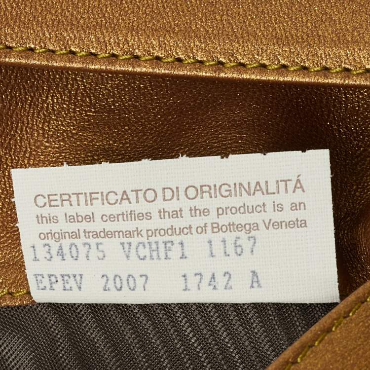 Pre Owned Bottega Veneta Grey Lizard Embossed Intrecciato Leather French Flap Wallet