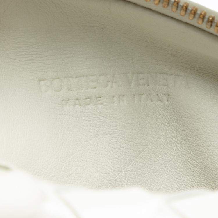 Pre Owned Bottega Veneta White Mini Nappa Intrecciato Jodie