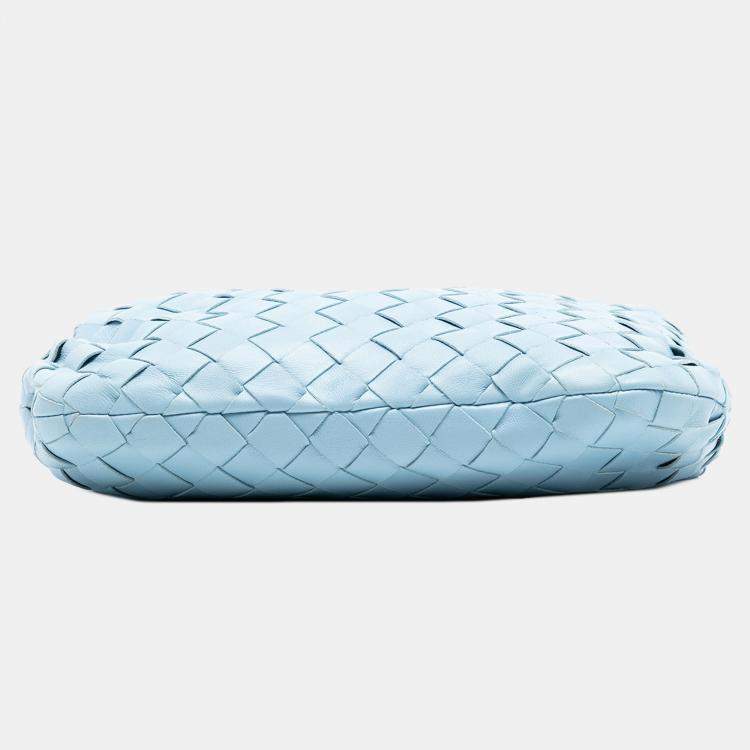 Pre Owned Bottega Veneta Blue Mini Nappa Intrecciato Jodie