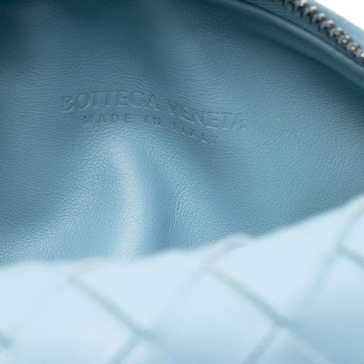 Pre Owned Bottega Veneta Blue Mini Nappa Intrecciato Jodie