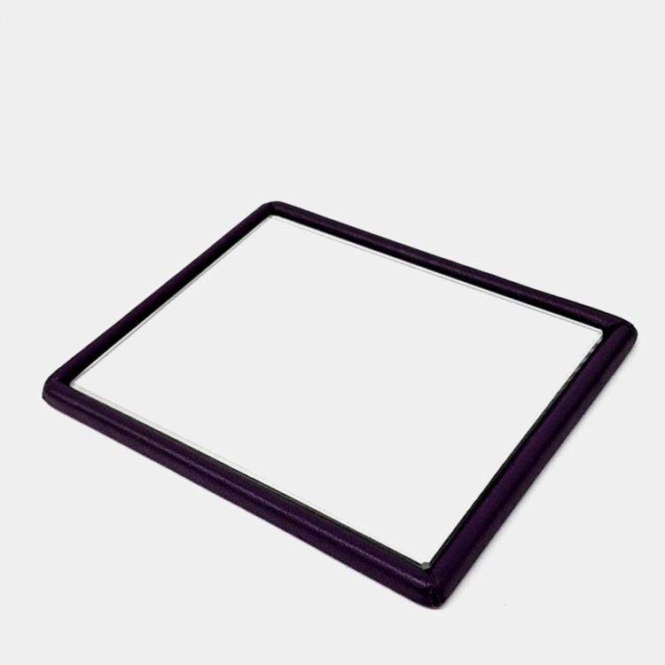 Pre Owned Bottega Veneta Purple Leather Mesh Olympia Bag