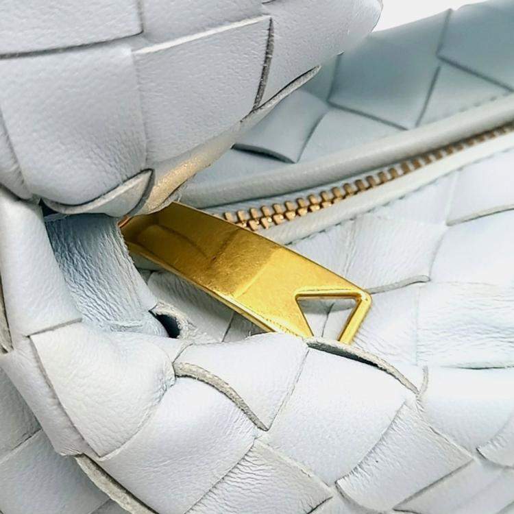 Pre Owned Bottega Veneta Blue Leather BV Mini Jodi Bag