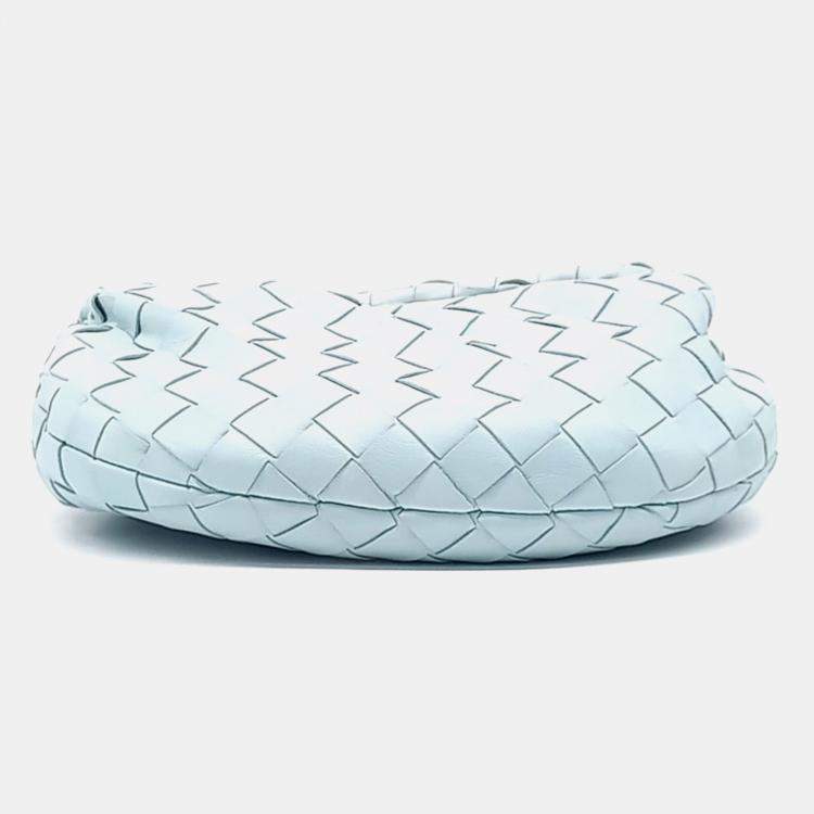 Pre Owned Bottega Veneta Blue Leather BV Mini Jodi Bag