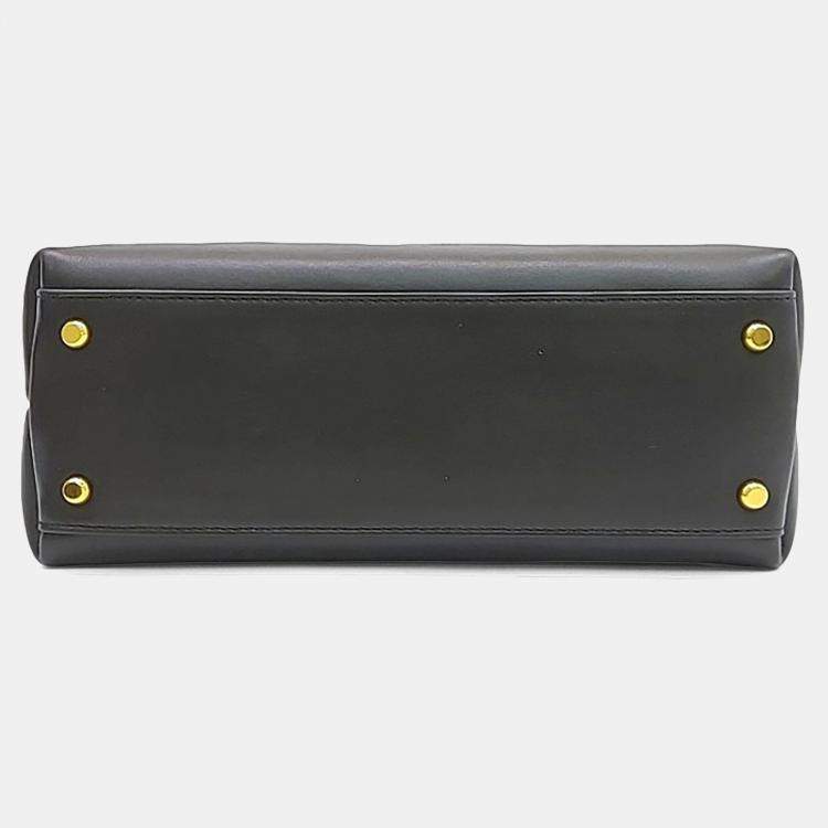 Pre Owned Bottega Veneta Black Leather Chao Chao Bag Small