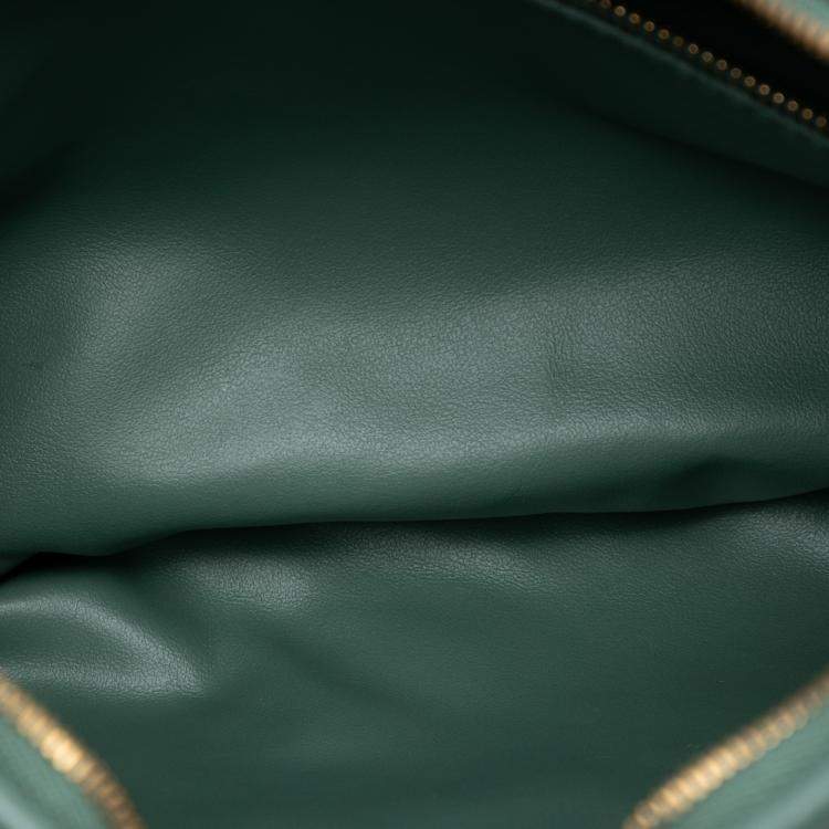 Pre Owned Bottega Veneta Green Medium Nappa Intrecciato Gemelli Hobo