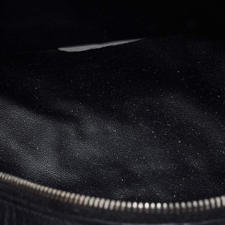 Pre Owned Bottega Veneta Double Knot Mini Black Leather Hobo