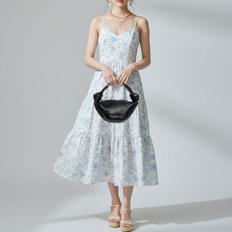 Pre Owned Bottega Veneta Double Knot Mini Black Leather Hobo