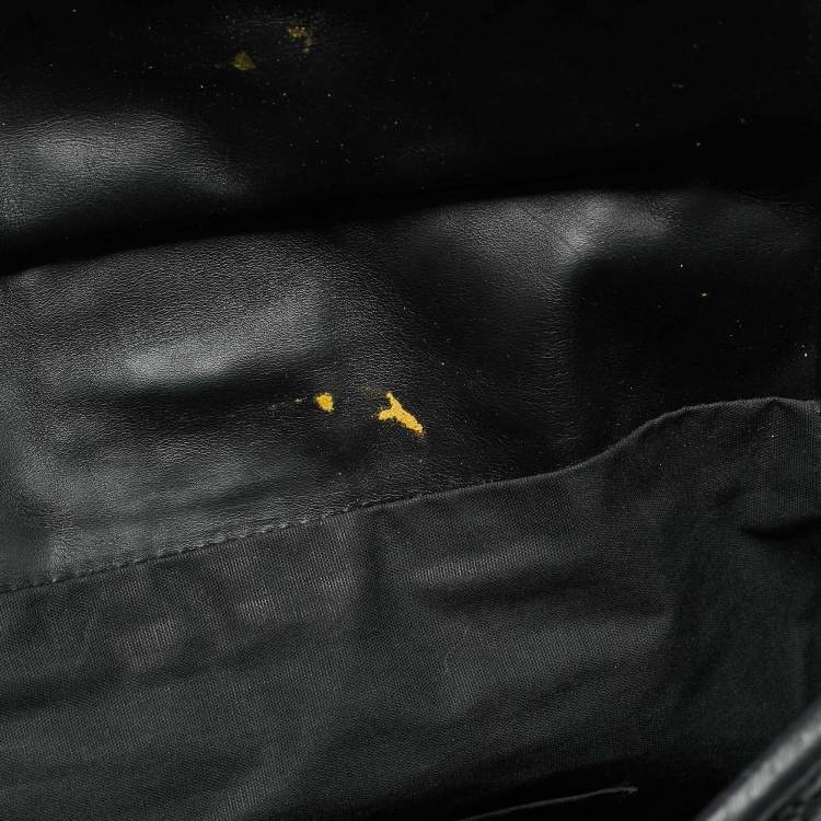 مملوكة مسبقًا Bottega Veneta Front Zip Black Intrecciato Leather Tote