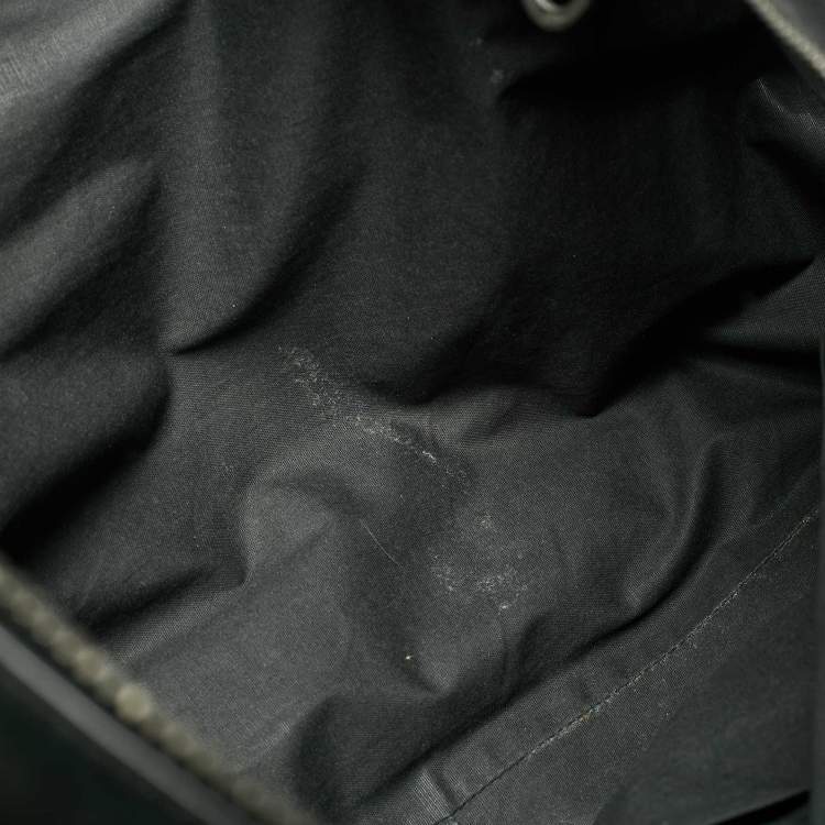 مملوكة مسبقًا Bottega Veneta Front Zip Black Intrecciato Leather Tote