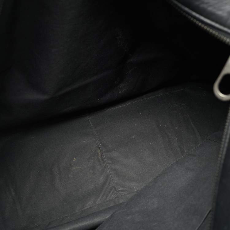 مملوكة مسبقًا Bottega Veneta Front Zip Black Intrecciato Leather Tote