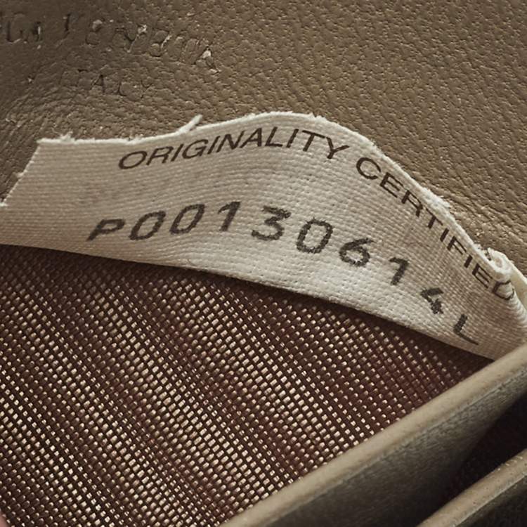 Pre Owned Bottega Veneta Grey Intrecciato Leather Card Holder