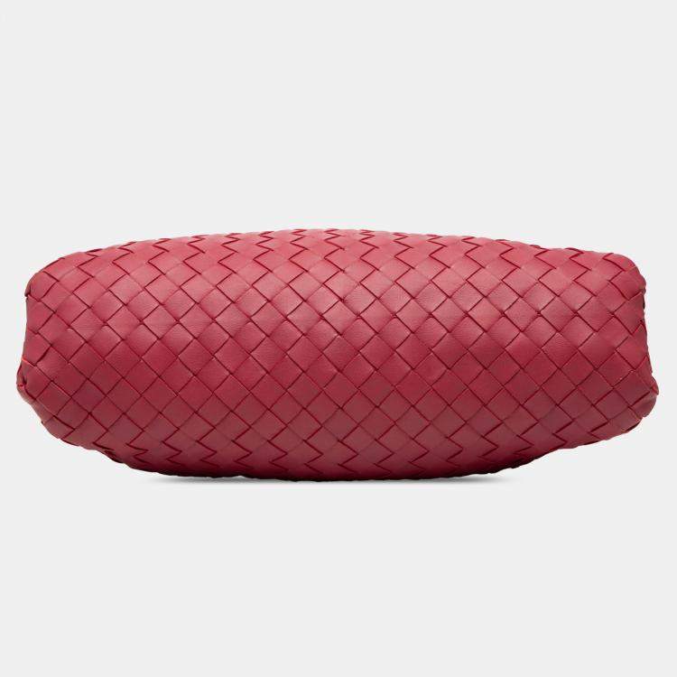 مملوكة مسبقًا Bottega Veneta Red Nappa Intrecciato The Pouch