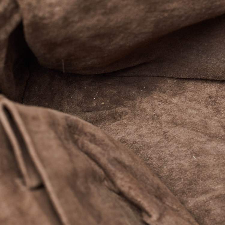 Pre Owned Bottega Veneta Nodini Beige Intrecciato Leather Crossbody Bag