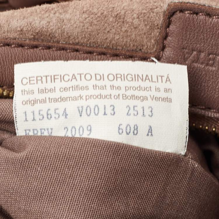 Pre Owned Bottega Veneta Large Brown Intrecciato Leather Veneta Hobo