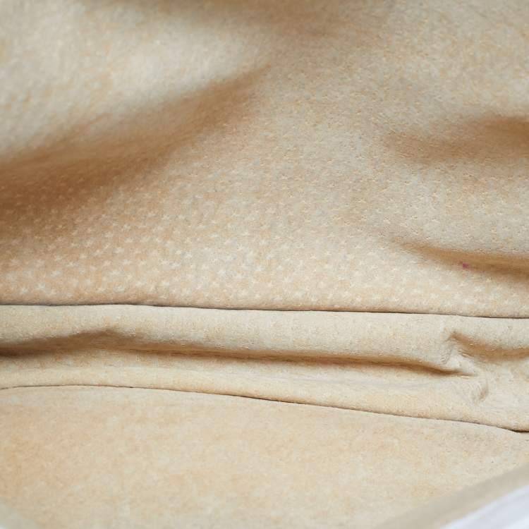 Pre Owned Bottega Veneta White Intrecciato Leather Shoulder Bag