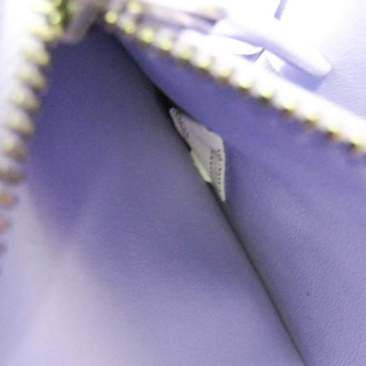 Pre Owned Bottega Veneta Mini Cassette Leather Tote Bag Purple