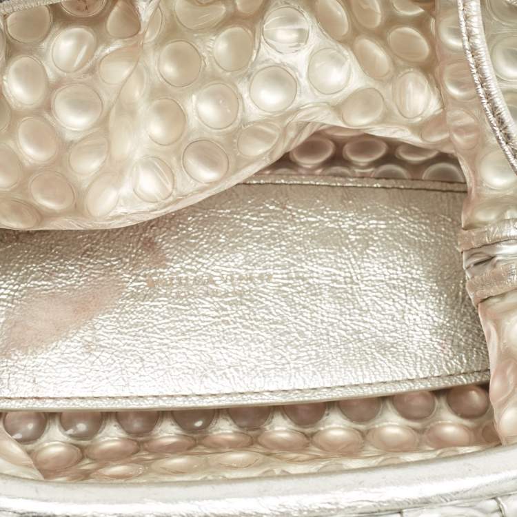 Pre Owned حقيبة بوتيغا فينيتا جلد أخضر صغيرة ذا باوتش