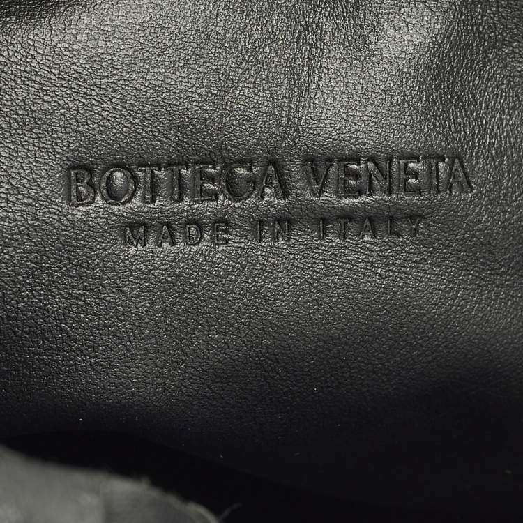 Pre Owned Bottega Veneta Jodie Small Black Intrecciato Leather Hobo