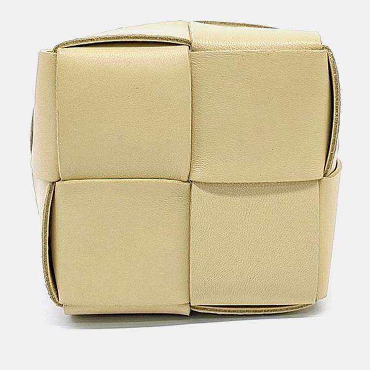 Pre Owned Bottega Veneta Multicolor Leather Bucket Mini Crossbody Bag