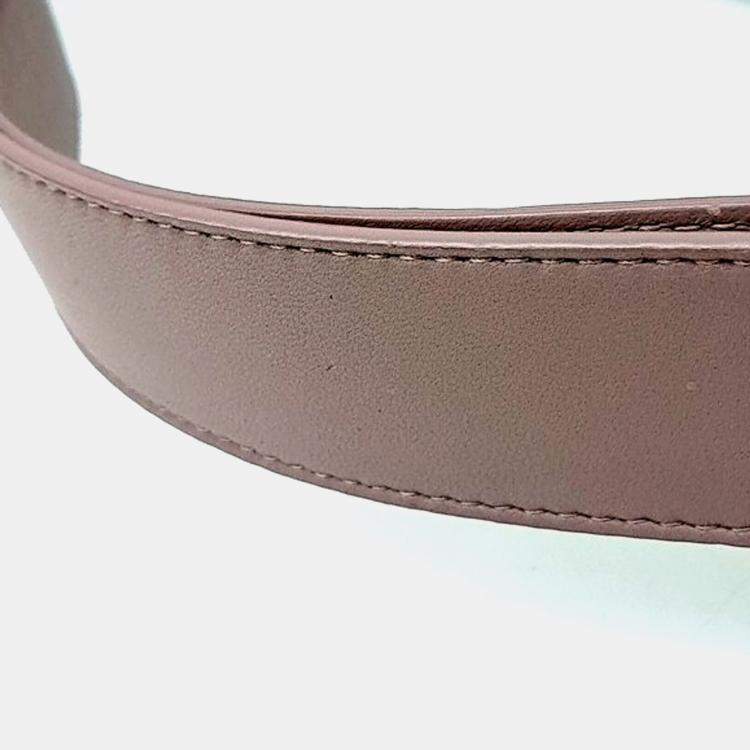 Pre Owned Bottega Veneta Pink Leather mesh shoulder bag