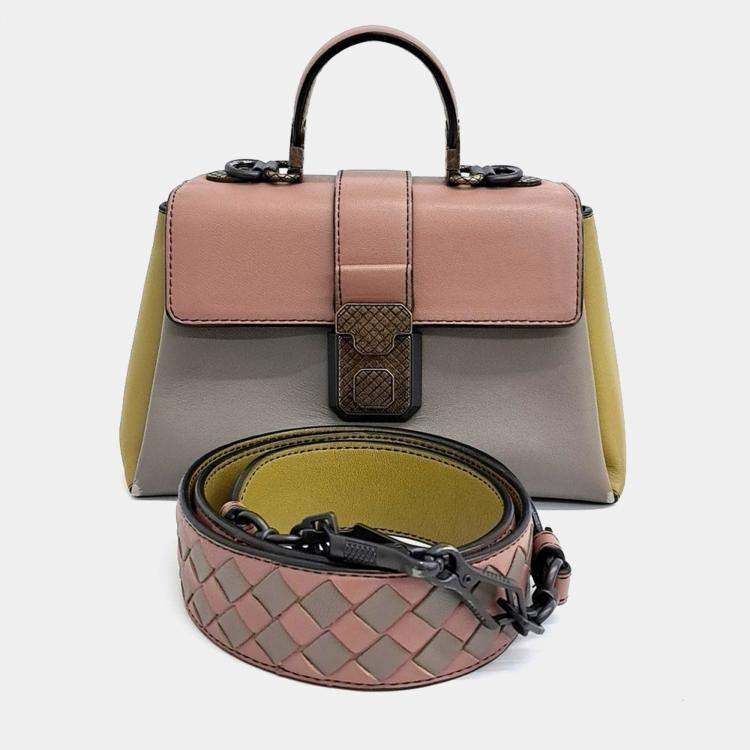 Pre Owned Bottega Veneta Multicolor Leather tote and shoulder bag