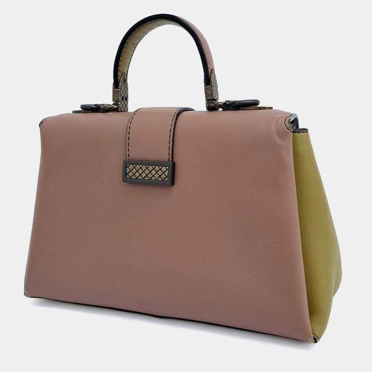 Pre Owned Bottega Veneta Multicolor Leather tote and shoulder bag