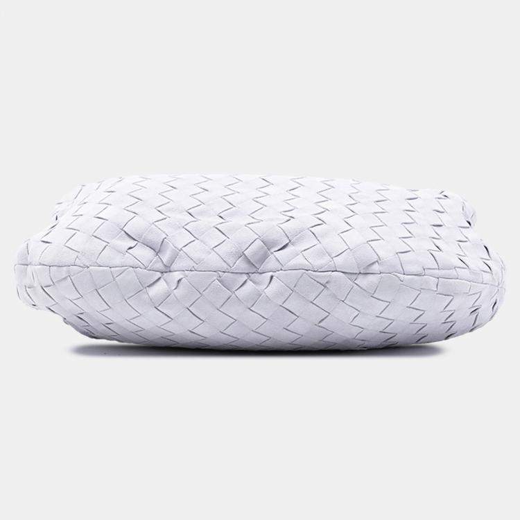 Pre Owned Bottega Veneta Purple Teen Suede Intrecciato Jodie