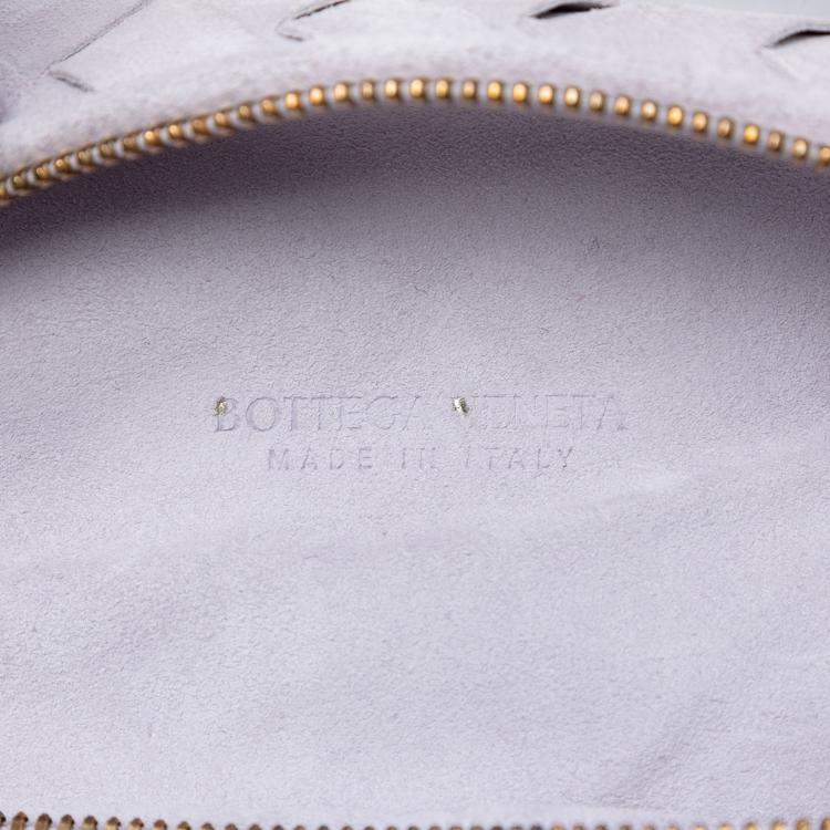 Pre Owned Bottega Veneta Purple Teen Suede Intrecciato Jodie