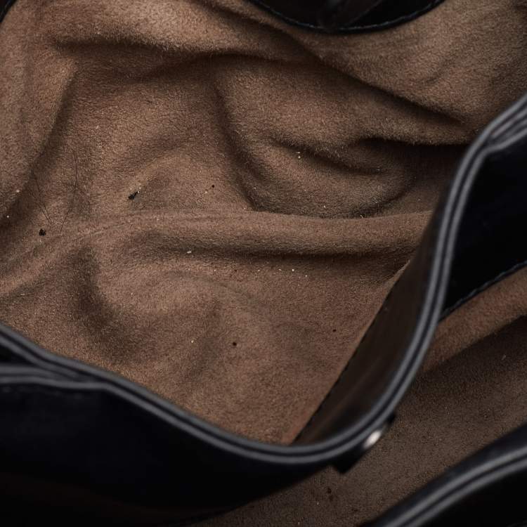 Pre Owned Bottega Veneta Roma Mini Black Intrecciato Leather Tote