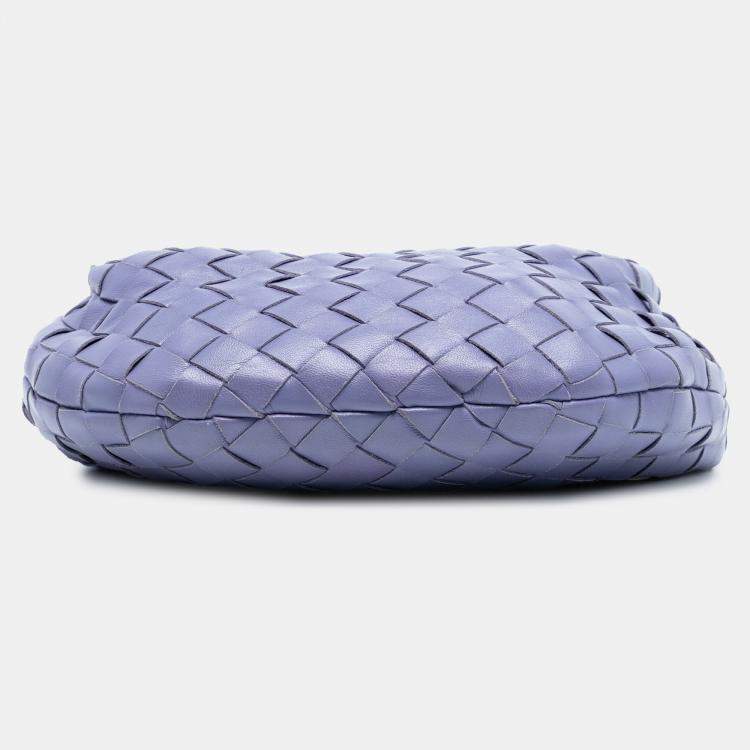Pre Owned Bottega Veneta Purple Mini Nappa Intrecciato Jodie