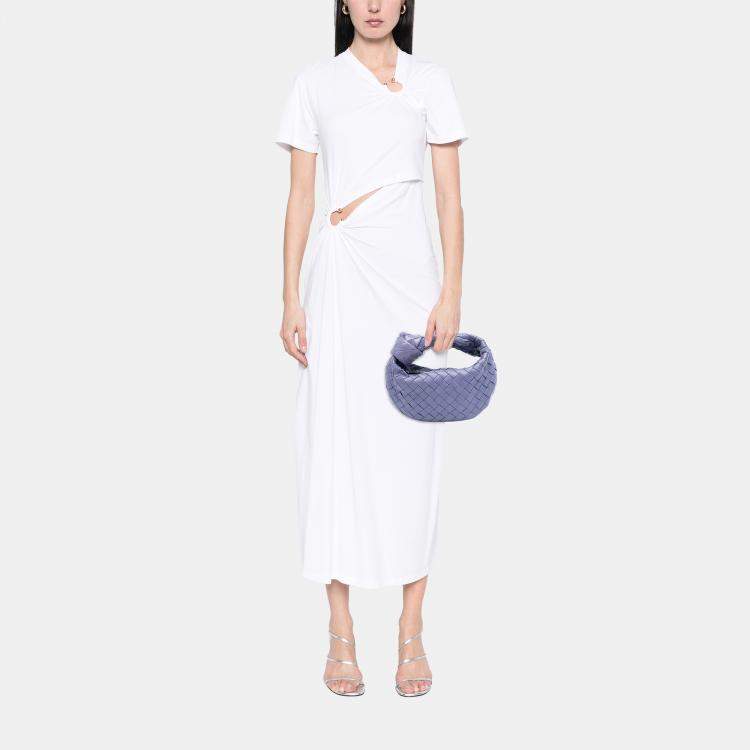 Pre Owned Bottega Veneta Purple Mini Nappa Intrecciato Jodie