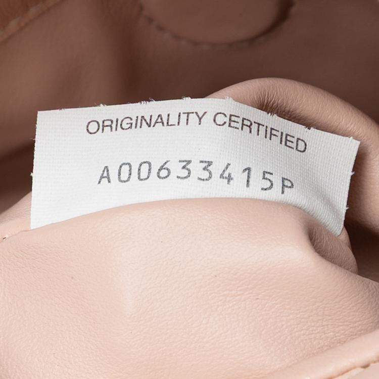 Pre Owned Bottega Veneta Pink Mini Calfskin Intrecciato Hop Satchel