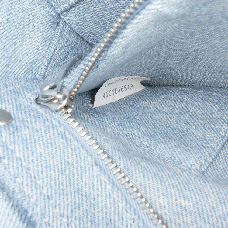 Pre Owned Bottega Veneta Blue Denim Intrecciato Cassette Crossbody