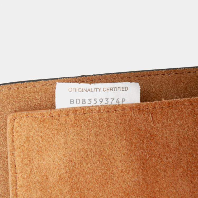 Pre Owned Bottega Veneta Black Grained Calfskin BV Angle Shoulder Bag