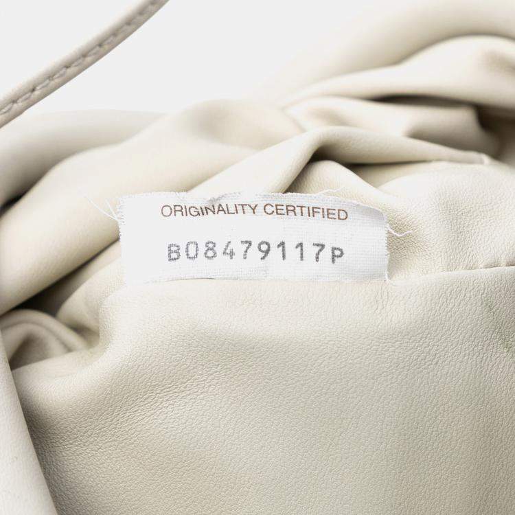 Pre Owned Bottega Veneta White Nappa Intrecciato The Mini Pouch Crossbody