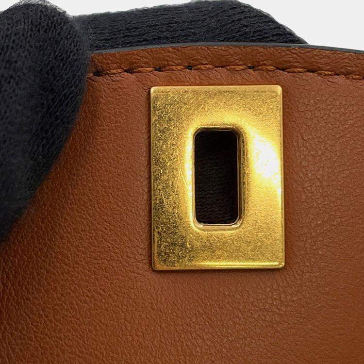 Pre Owned Bottega Veneta Palmellato Belt Bag Black Leather