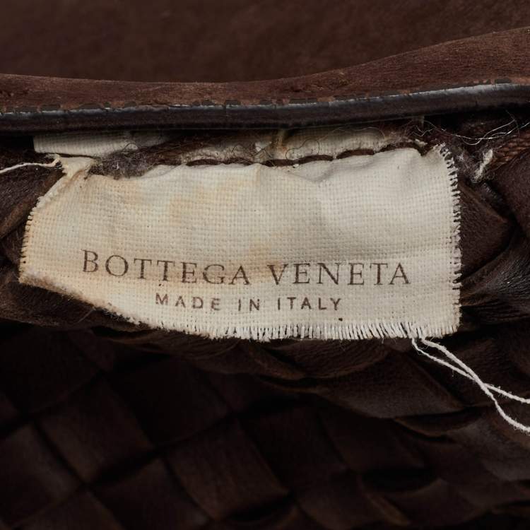 Pre Owned Bottega Veneta Cabat Brown Intrecciato Leather Tote